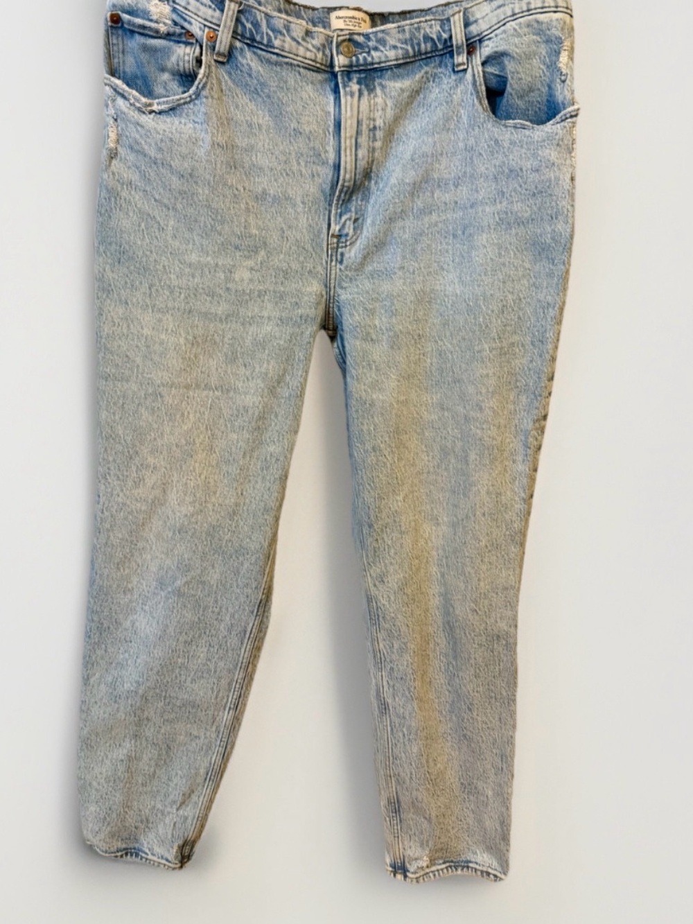 Abercrombie & Fitch Jeans Women's 34/18 The 90s Straight Ultra High Rise Distres